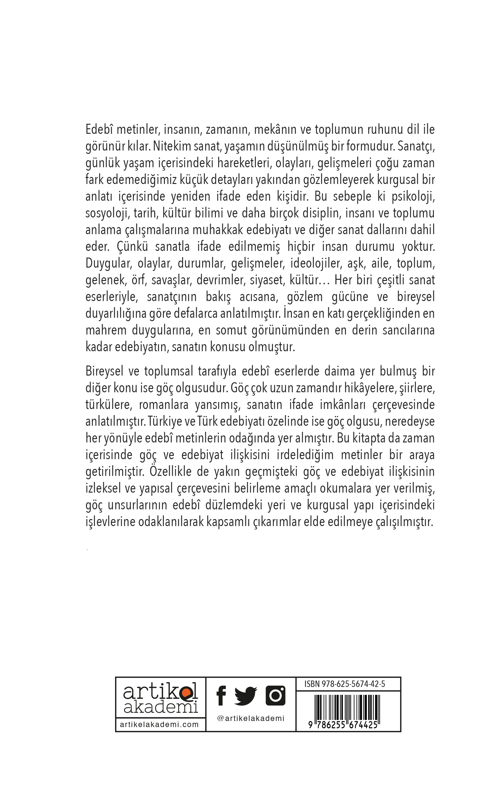 GÖÇ VE EDEBİYAT OKUMALARI