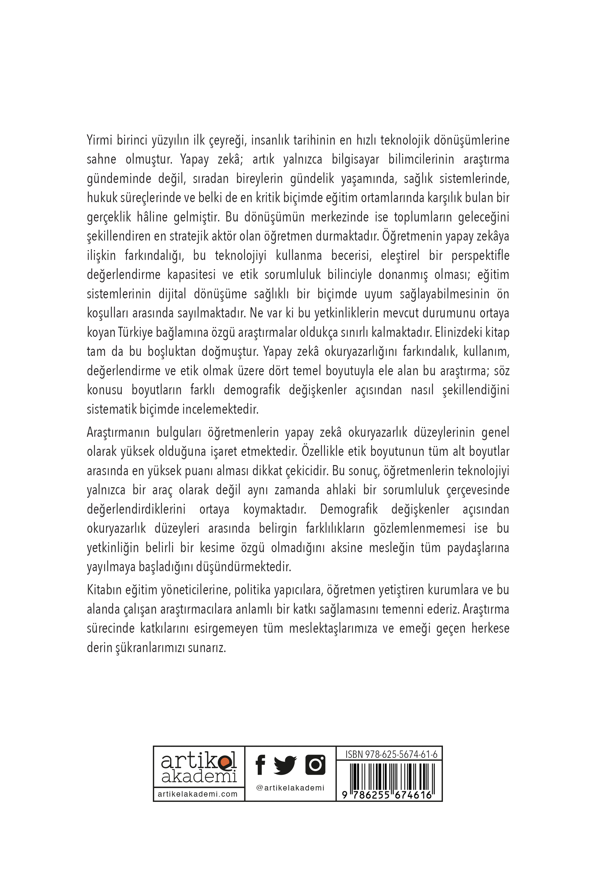 ÖĞRETMENLERDE YAPAY ZEKÂ OKURYAZARLIĞI