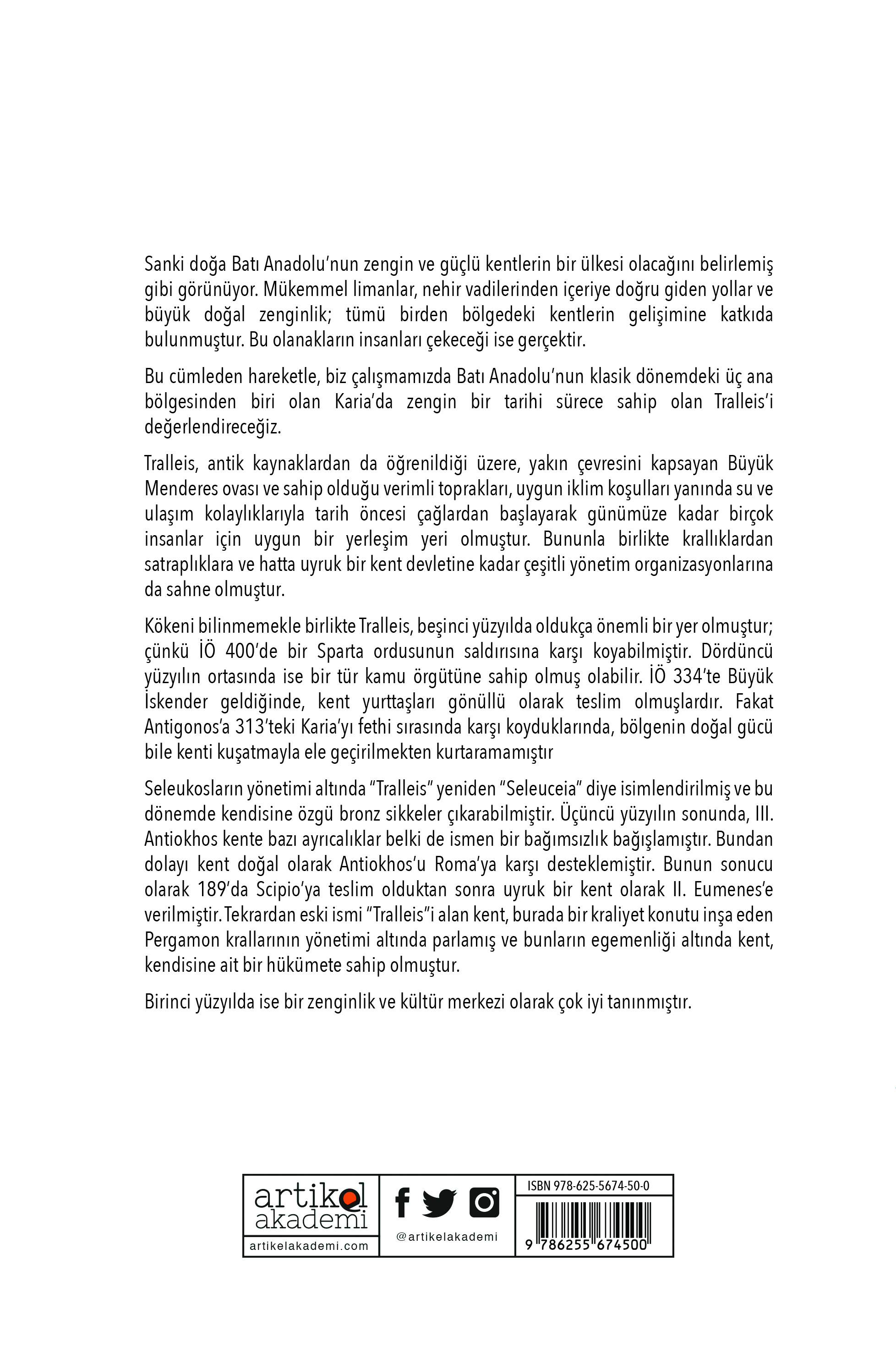 Antik Kaynaklar Işığında Tarih Boyunca TRALLEIS’TE DEVLET İDARESİ