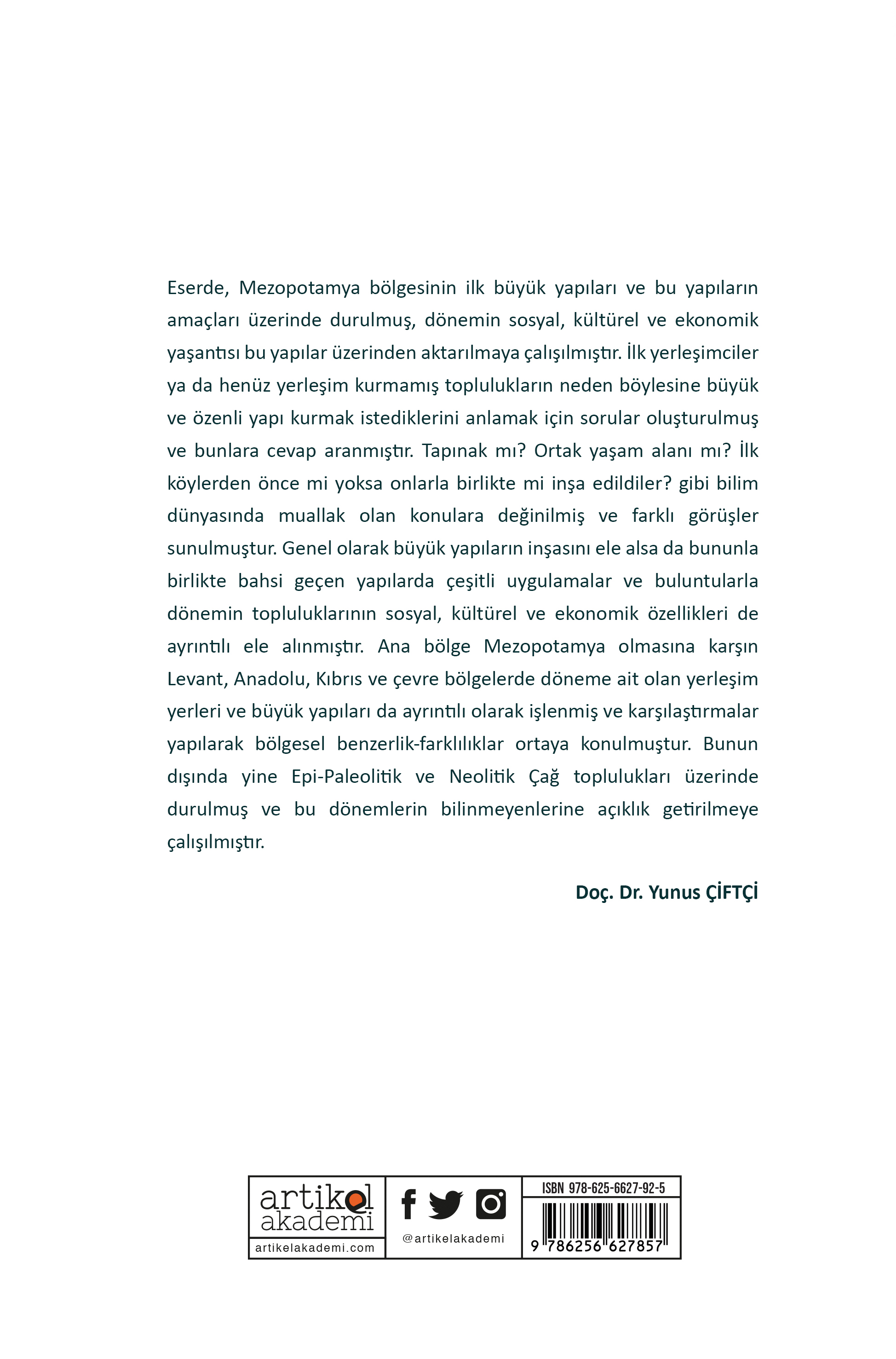 ESKİ MEZOPOTAMYA’DA İLK BÜYÜK YAPILAR: Sosyo-Ekonomik ve Sosyo-Kültürel Süreç