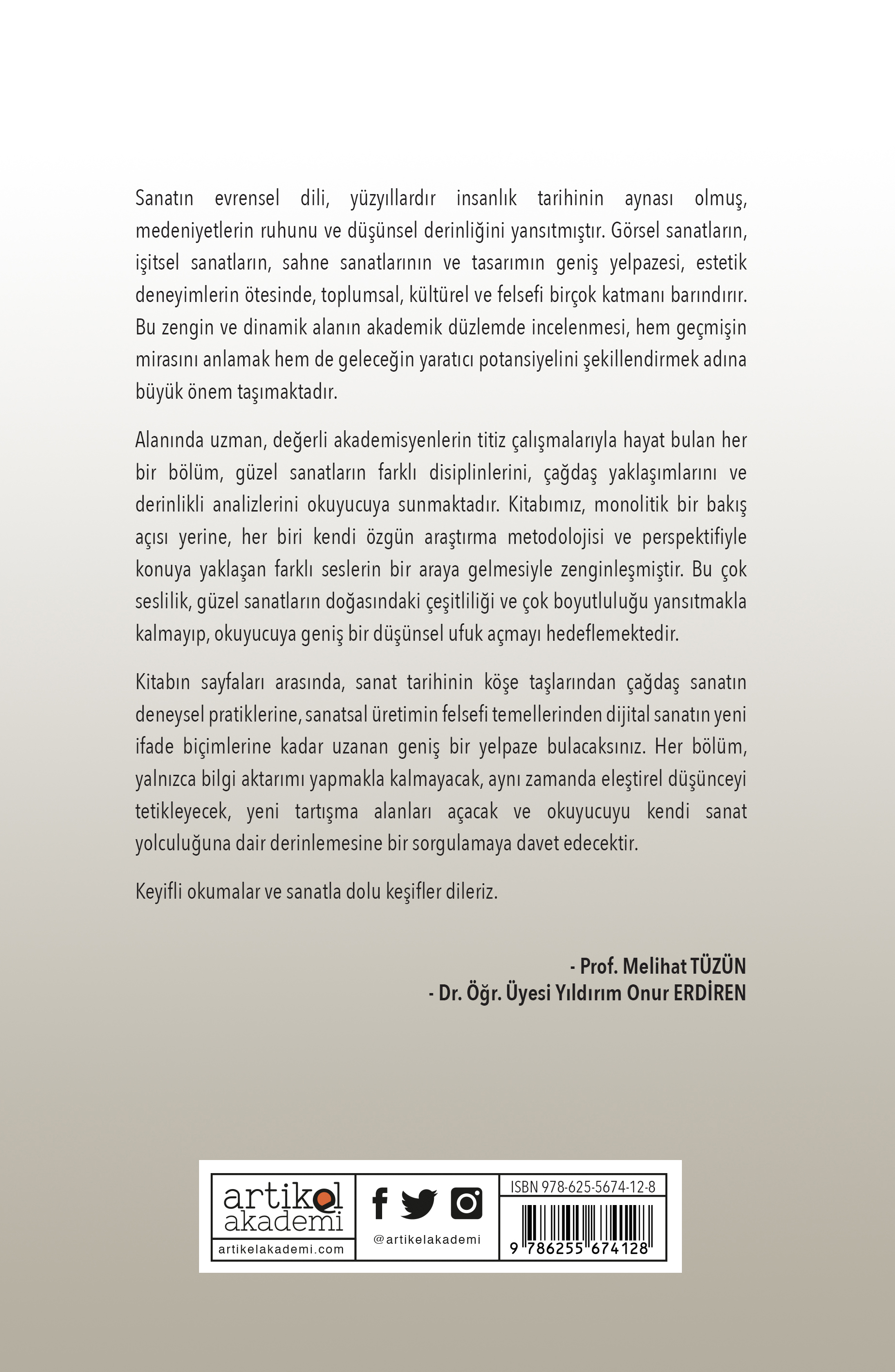 Güzel Sanatlar Alanında Akademik Çalışmalar - I (2025/1)