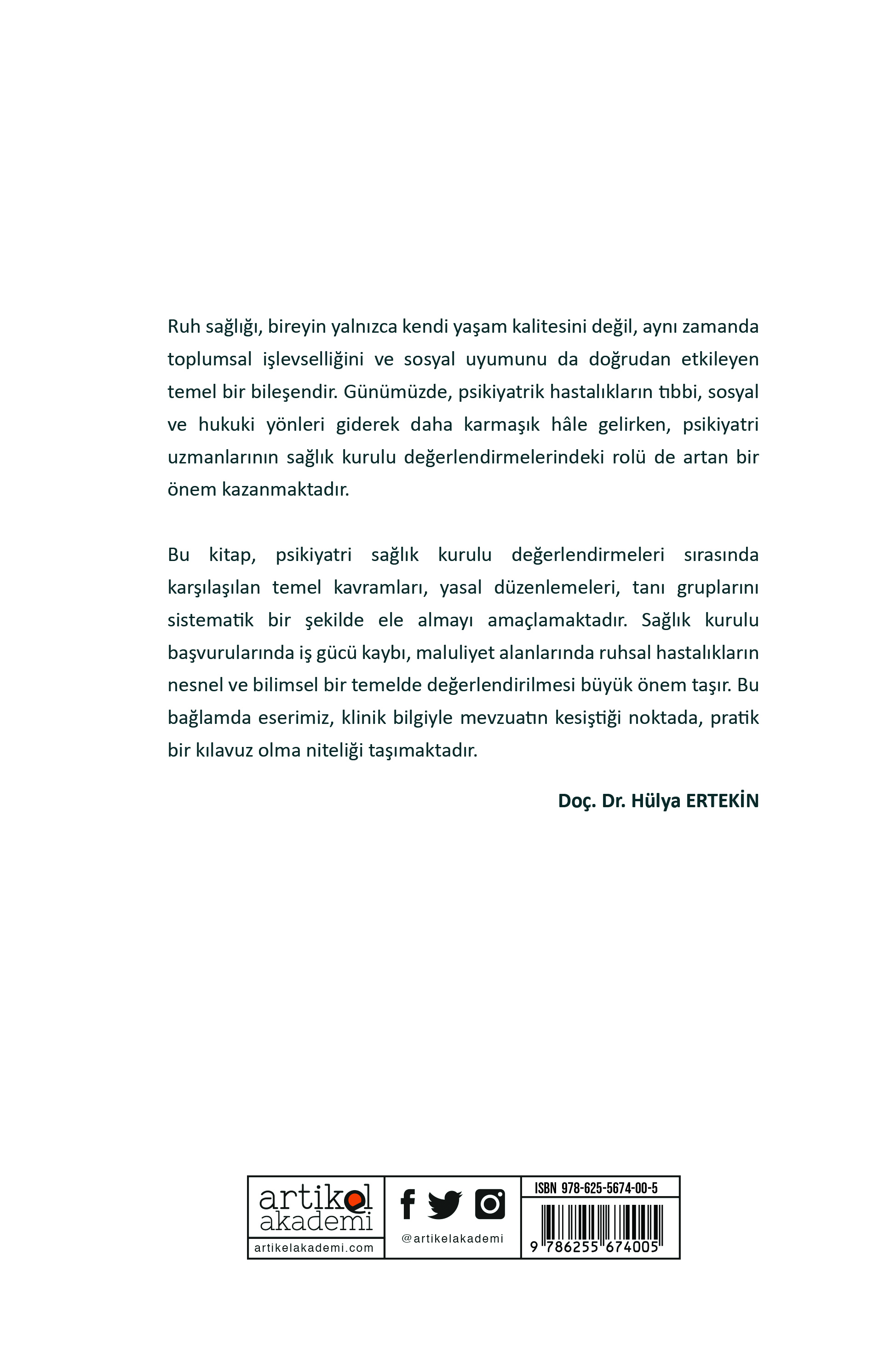 Psikiyatri Sağlık Kurulu El Kitabı