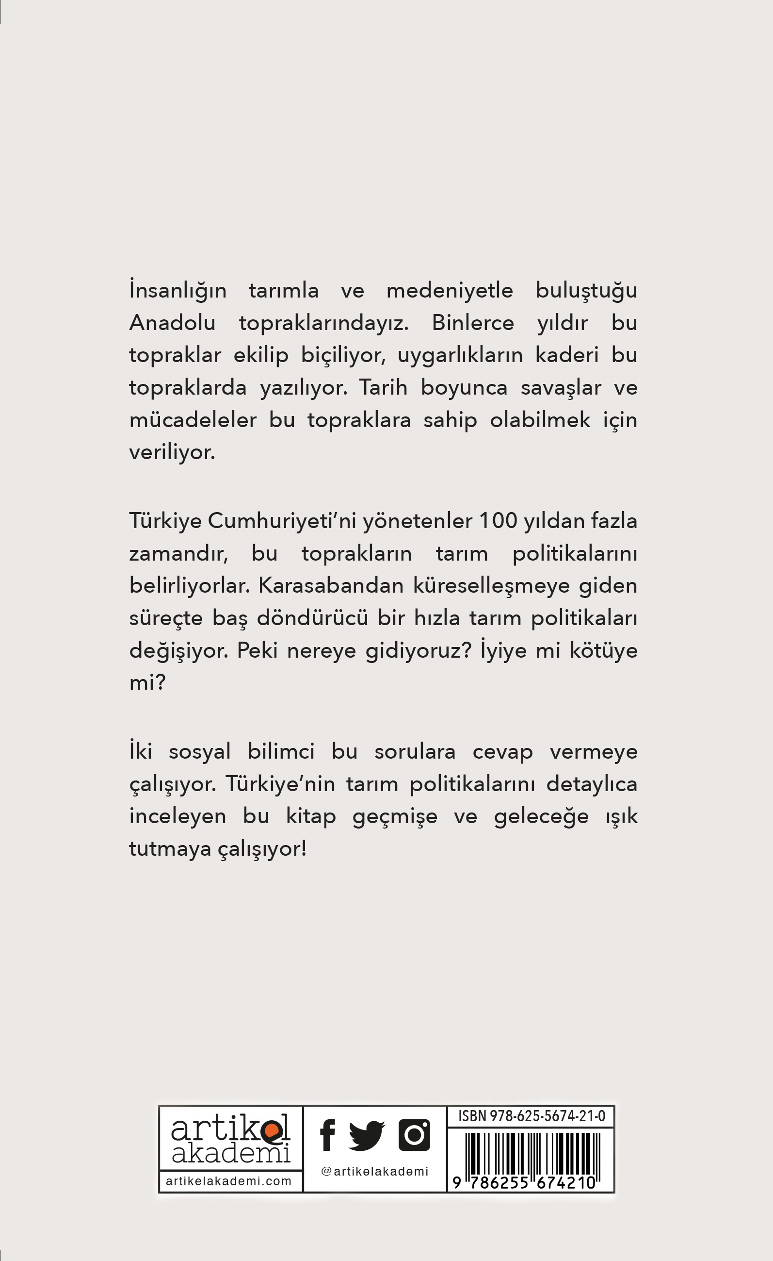 Türkiye’nin Tarım Politikaları(1923-1950) I. Cilt